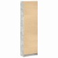 vidaXL Armadio Grigio Cemento 55x25x189 cm in Legno Ingegnerizzato