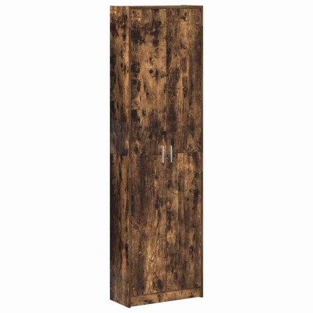 vidaXL Armadio Rovere Affumicato 55x25x189 cm Legno Ingegnerizzato