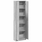 vidaXL Armadio Grigio Sonoma 55x25x189 cm Legno Ingegnerizzato vidaXL Armadio Grigio Sonoma 55x25x189 cm Legno Ingegnerizzato
