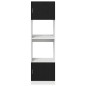 vidaXL Armadio per microonde rovere nero 60x57x207 cm, in legno ingegnerizzato