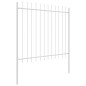 vidaXL Recinzione per Giardino Bianco 5.1 x 1 m vidaXL Recinzione per Giardino Bianco 5.1 x 1 m