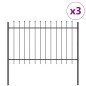 vidaXL Recinzione per Giardino Grigio 5.1 x 1 m vidaXL Recinzione per Giardino Grigio 5.1 x 1 m