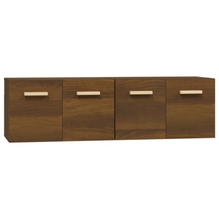 Mobili Parete 2 pz Rovere Marrone 60x36,5x35 cm in Multistrato