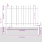 vidaXL Recinzione per Giardino Grigio 5.1 x 1 m vidaXL Recinzione per Giardino Grigio 5.1 x 1 m