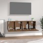 Mobili Parete 2 pz Rovere Marrone 60x36,5x35 cm in Multistrato Mobili Parete 2 pz Rovere Marrone 60x36,5x35 cm in Multistrato