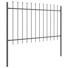 vidaXL Recinzione per Giardino Grigio 5.1 x 1 m