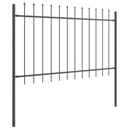 vidaXL Recinzione per Giardino Grigio 5.1 x 1 m
