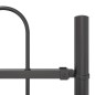 vidaXL Recinzione da Giardino con Parte Superiore a Cupola Grigia, 5.1x0.6 m in Acciaio vidaXL Recinzione da Giardino con Parte Superiore a Cupola Grigia, 5.1x0.6 m in Acciaio