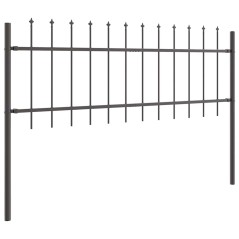 vidaXL Recinzione per Giardino Grigio 5.1 x 1 m