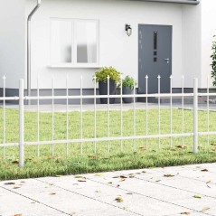 vidaXL Recinzione per Giardino Bianco 5.1 x 1 m