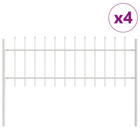 vidaXL Recinzione per Giardino Bianco 5.1 x 1 m