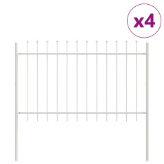 vidaXL Recinzione per Giardino Bianco 5.1 x 1 m