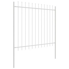 vidaXL Recinzione per Giardino Bianco 5.1 x 1 m