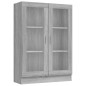 Mobile Vetrina Grigio Sonoma 82,5x30,5x115 cm Legno Multistrato Mobile Vetrina Grigio Sonoma 82,5x30,5x115 cm Legno Multistrato