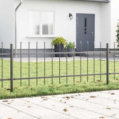 vidaXL Recinzione per Giardino Grigio 5.1 x 1 m