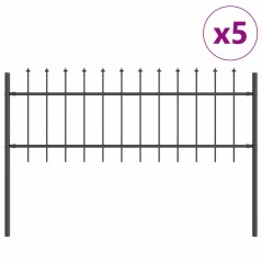 vidaXL Recinzione per Giardino Grigio 5.1 x 1 m