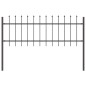 vidaXL Recinzione per Giardino Grigio 5.1 x 1 m vidaXL Recinzione per Giardino Grigio 5.1 x 1 m