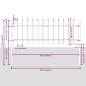 vidaXL Recinzione per Giardino Grigio 5.1 x 1 m vidaXL Recinzione per Giardino Grigio 5.1 x 1 m