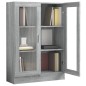 Mobile Vetrina Grigio Sonoma 82,5x30,5x115 cm Legno Multistrato Mobile Vetrina Grigio Sonoma 82,5x30,5x115 cm Legno Multistrato