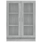 Mobile Vetrina Grigio Sonoma 82,5x30,5x115 cm Legno Multistrato Mobile Vetrina Grigio Sonoma 82,5x30,5x115 cm Legno Multistrato