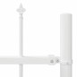 vidaXL Recinzione per Giardino Bianco 5.1 x 1 m Acciaio Galvanizzato vidaXL Recinzione per Giardino Bianco 5.1 x 1 m Acciaio Galvanizzato