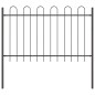 vidaXL Recinzione da Giardino Grigia con Cima a Sbalzo - 11.9 x 0.8 m, in Acciaio vidaXL Recinzione da Giardino Grigia con Cima a Sbalzo - 11.9 x 0.8 m, in Acciaio