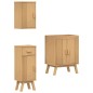 vidaXL Set di mobili da bagno in pino da 3 pezzi vidaXL Set di mobili da bagno in pino da 3 pezzi