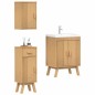 vidaXL Set di mobili da bagno in pino da 3 pezzi vidaXL Set di mobili da bagno in pino da 3 pezzi