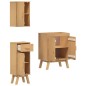 vidaXL Set di mobili da bagno in pino da 3 pezzi vidaXL Set di mobili da bagno in pino da 3 pezzi