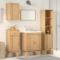 Set di mobili per il bagno in legno massello di pino, 4 pezzi