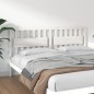 vidaXL Testiera per Letto Bianca 185,5x4x100 cm Legno Massello di Pino
