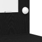 Set di 2 Pezzi di Tavolo da Trucco con LED in Legno Ingienierizzato Nero Set di 2 Pezzi di Tavolo da Trucco con LED in Legno Ingienierizzato Nero