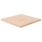 Piano Tavolo Quadrato 80x80x4 cm Massello Rovere Non Trattato Piano Tavolo Quadrato 80x80x4 cm Massello Rovere Non Trattato