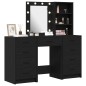 Set Trucco 3 Pezzi con LED in Legno Nero Set Trucco 3 Pezzi con LED in Legno Nero