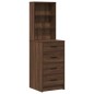 Set da trucco 3 pezzi con LED in legno nero Set da trucco 3 pezzi con LED in legno nero