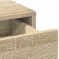 Set Toeletta 2 Pezzi con LED in Legno Ingegnerizzato Rovere Sonoma Set Toeletta 2 Pezzi con LED in Legno Ingegnerizzato Rovere Sonoma