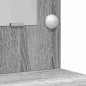 Set da 2 Pezzi per Tavolo da Trucco con LED Grigio in Legno Ingegnerizzato Set da 2 Pezzi per Tavolo da Trucco con LED Grigio in Legno Ingegnerizzato