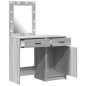 vidaXL Set da Toeletta a 2 pezzi con LED in legno ingegnerizzato grigio sonoma vidaXL Set da Toeletta a 2 pezzi con LED in legno ingegnerizzato grigio sonoma