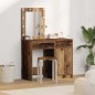 vidaXL Set di Toeletta a 2 Pezzi con LED in Finitura in Legno Antico