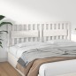vidaXL Testiera per Letto Bianca 185,5x4x100 cm Legno Massello di Pino