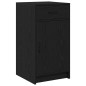 Set da Toeletta in 3 Pezzi con LED in Legno Nero Set da Toeletta in 3 Pezzi con LED in Legno Nero