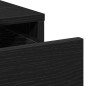 Set da Toeletta in 3 Pezzi con LED in Legno Nero Set da Toeletta in 3 Pezzi con LED in Legno Nero