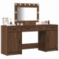 Set Trucco 3 Pezzi vidaXL con LED in Legno Nero Set Trucco 3 Pezzi vidaXL con LED in Legno Nero