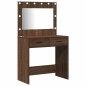 Set Trucco 3 Pezzi vidaXL con LED in Legno Nero Set Trucco 3 Pezzi vidaXL con LED in Legno Nero