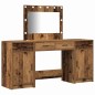 vidaXL Set di Toeletta a 3 Pezzi con LED - Legno Vintage e Legno Ingegnerizzato vidaXL Set di Toeletta a 3 Pezzi con LED - Legno Vintage e Legno Ingegnerizzato