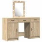 vidaXL Set da Toeletta 3 Pezzi con LED in Rovere Sonoma in Legno Ingegnerizzato vidaXL Set da Toeletta 3 Pezzi con LED in Rovere Sonoma in Legno Ingegnerizzato