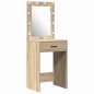 vidaXL Set da Toeletta 3 Pezzi con LED in Rovere Sonoma in Legno Ingegnerizzato vidaXL Set da Toeletta 3 Pezzi con LED in Rovere Sonoma in Legno Ingegnerizzato