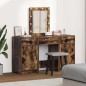 Set da toeletta a 3 pezzi con LED in legno ingegnerizzato rovere affumicato