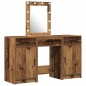 Set da Toeletta 3 Pezzi con LED in Legno Riciclato