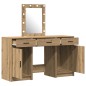 Set da Toeletta 3 Pezzi con LED in Legno Ingegnerizzato Rovere di vidaXL Set da Toeletta 3 Pezzi con LED in Legno Ingegnerizzato Rovere di vidaXL